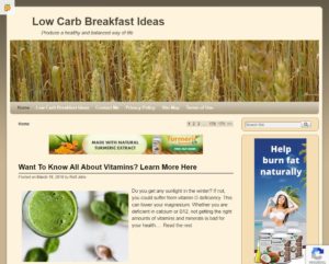 Low Carb Breakfast Ideas